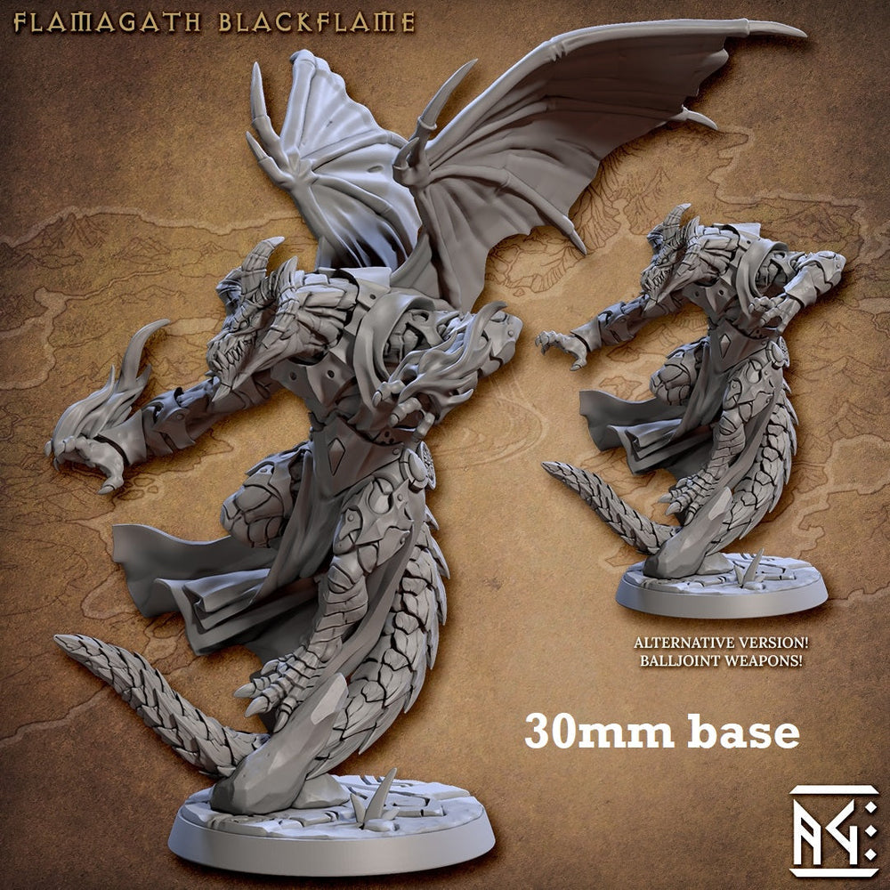 Flamagath Blackflame (Male Dragonborn Sorcerer) (Online Only)