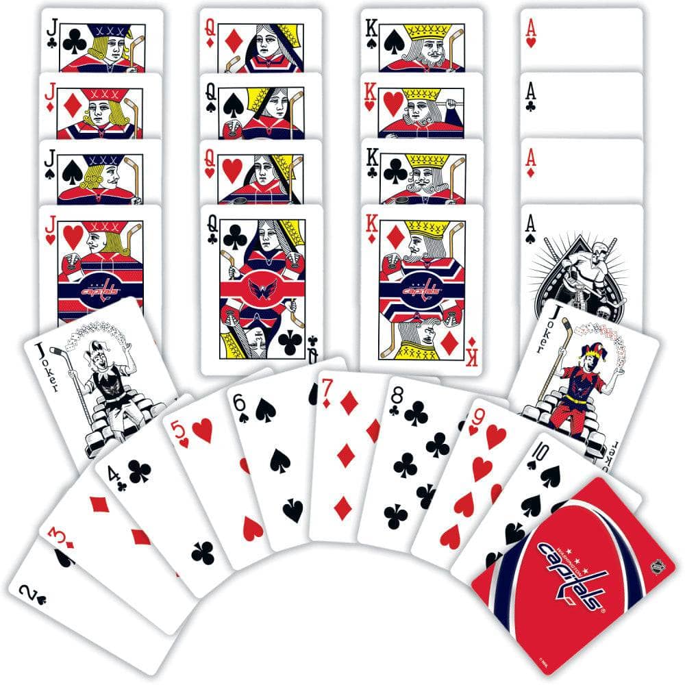 Washington Capitals Playing Cards - 54 Card Deck (ONLINE ORDER ONLY)