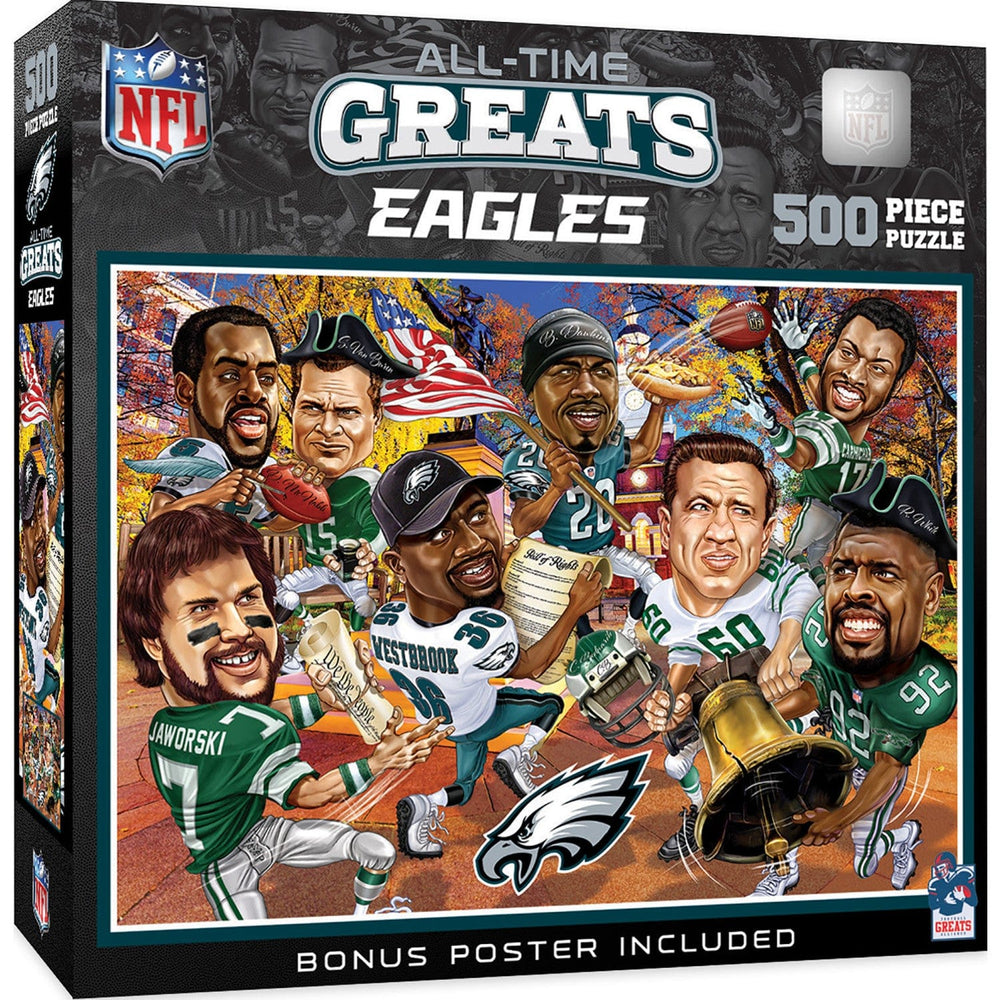 Philadelphia Eagles - All Time Greats 500 Piece Jigsaw Puzzle (ONLINE ORDER ONLY)