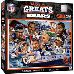 Chicago Bears - All Time Greats 500 Piece Jigsaw Puzzle (ONLINE ORDER ONLY)
