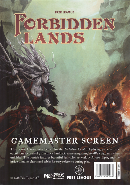 Forbidden Lands Gamemaster Screen (ONLINE ORDER ONLY)
