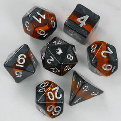 Forgotten Amber - 7 Piece DnD Dice Set | Acrylic RPG Gaming Dice (ONLINE ORDER ONLY)