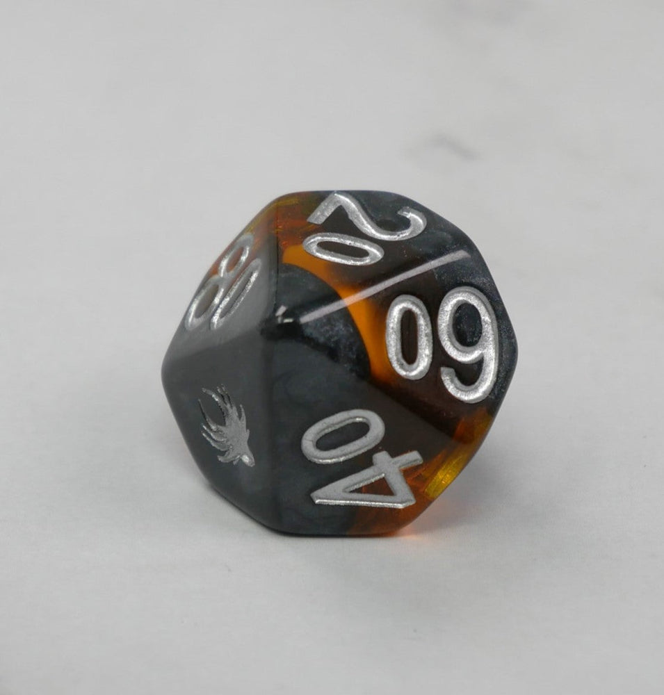 Forgotten Amber - 7 Piece DnD Dice Set | Acrylic RPG Gaming Dice (ONLINE ORDER ONLY)