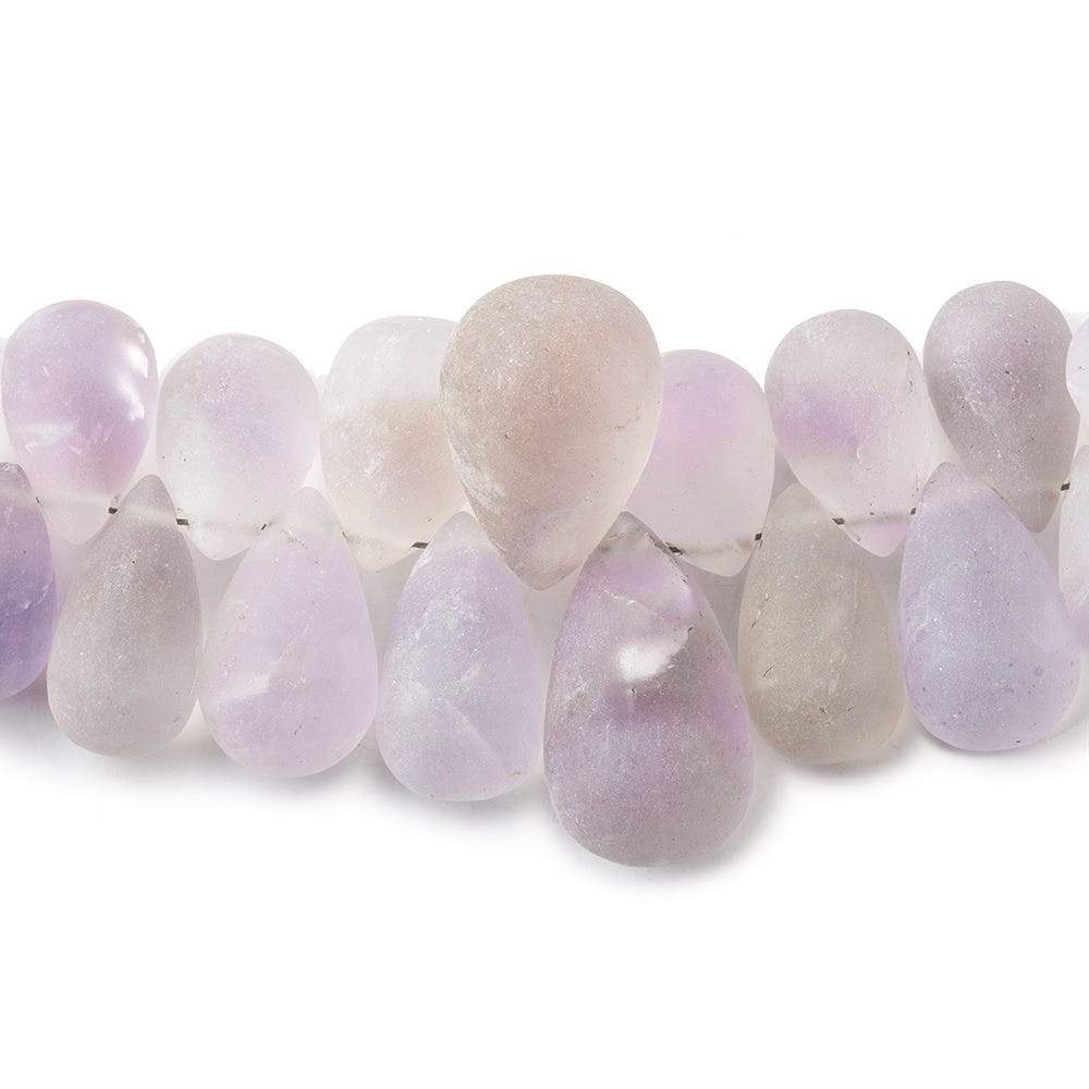 Frosted Pink Amethyst Plain Tear Drop (ONLINE ORDER ONLY)