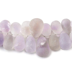 Frosted Pink Amethyst Plain Tear Drop (ONLINE ORDER ONLY)