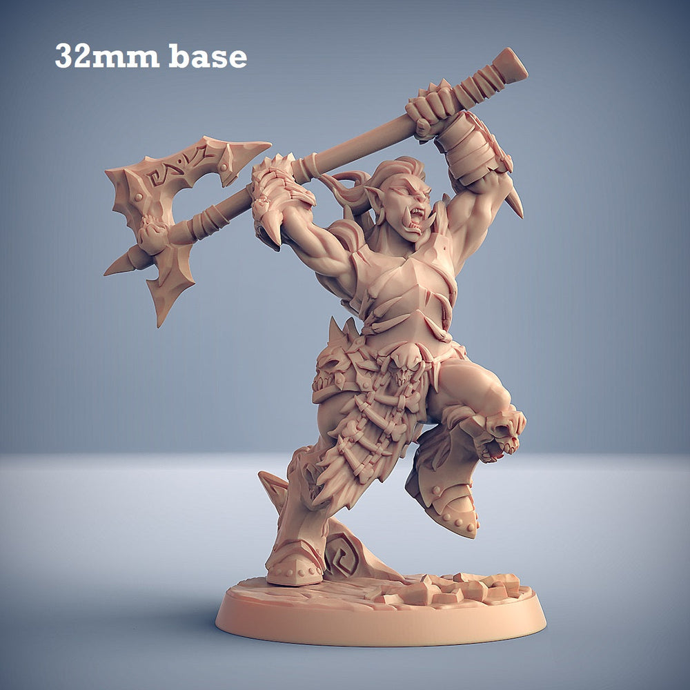 Frostmetal Orc: Sculpt E (Female Orc Barbarian) (Online Only)