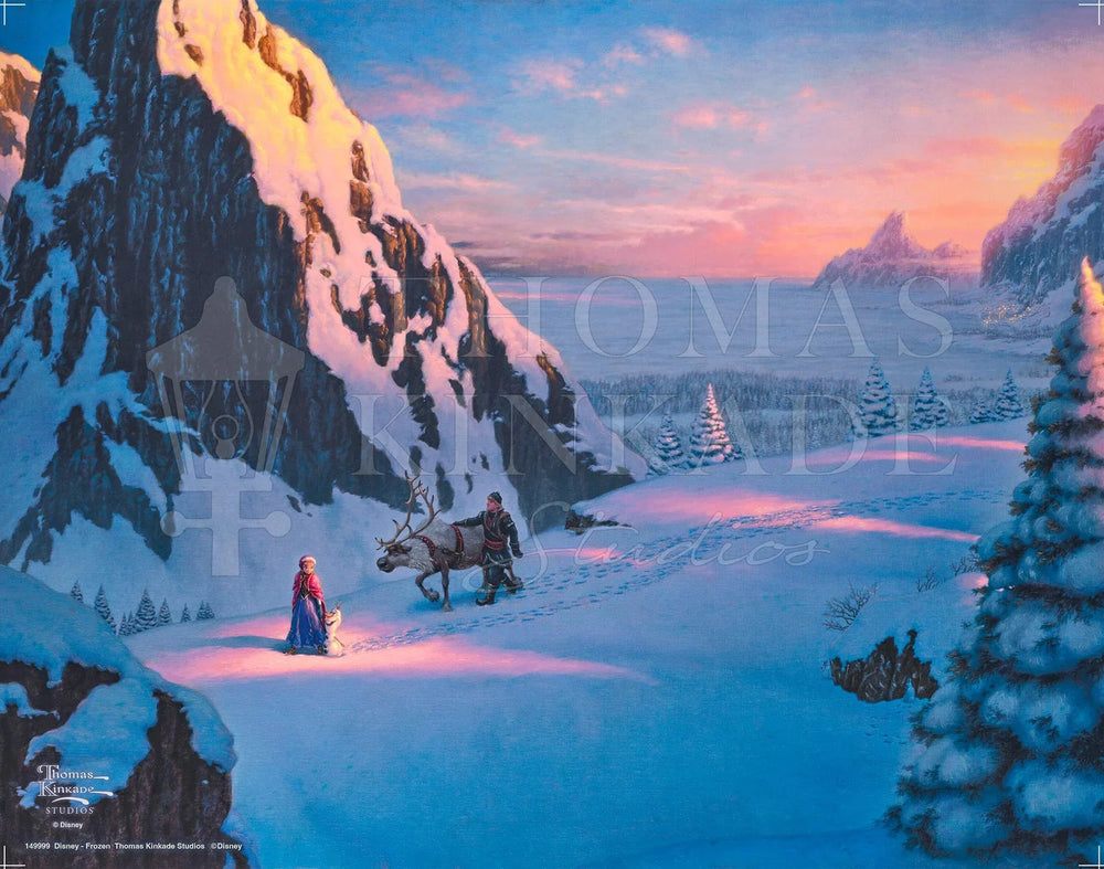Frozen Disney Thomas Kinkade Framed Art Print (ONLINE ORDER ONLY)