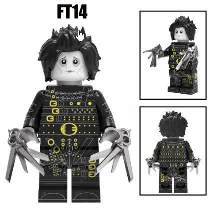 Edward Scissorhands Custom Minifig – Black Outfit Variant (Online Only)