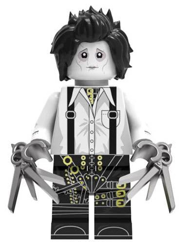 Edward Scissorhands Custom Minifig – White Outfit Variant (Online Only)