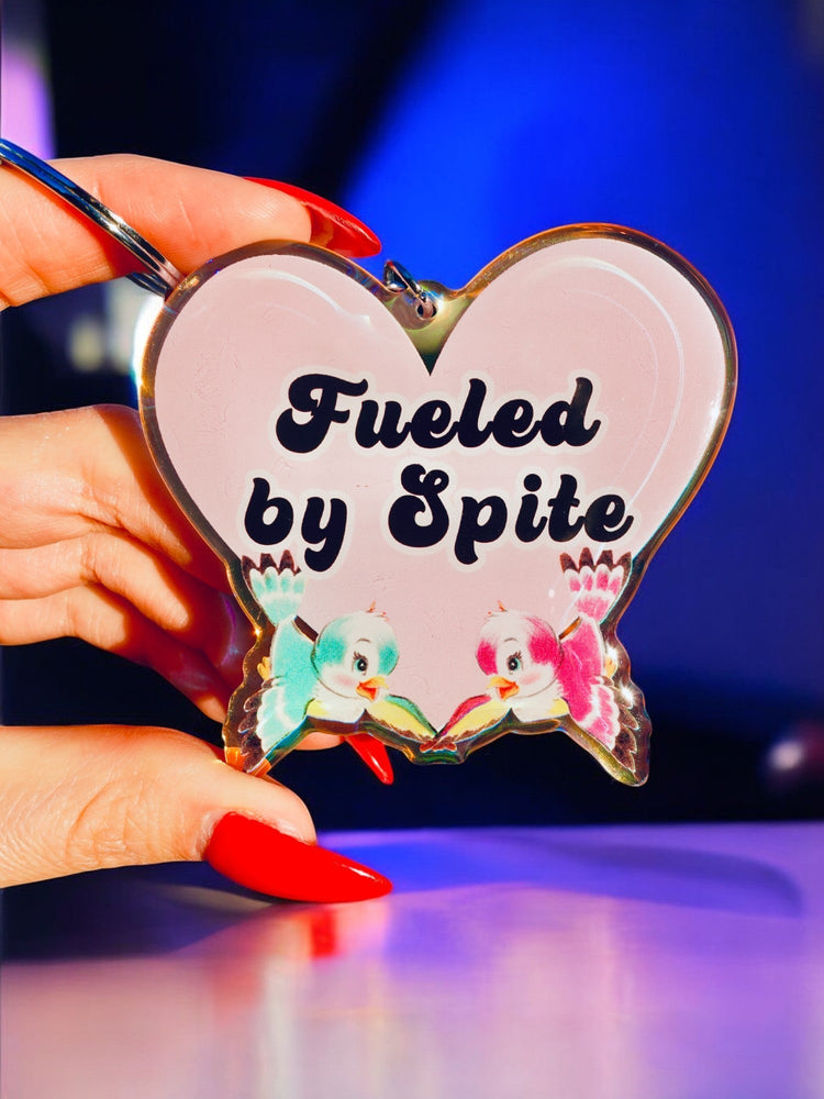 Fueled By Spite Rainbow Acrylic Keychain (ONLINE ORDER ONLY)