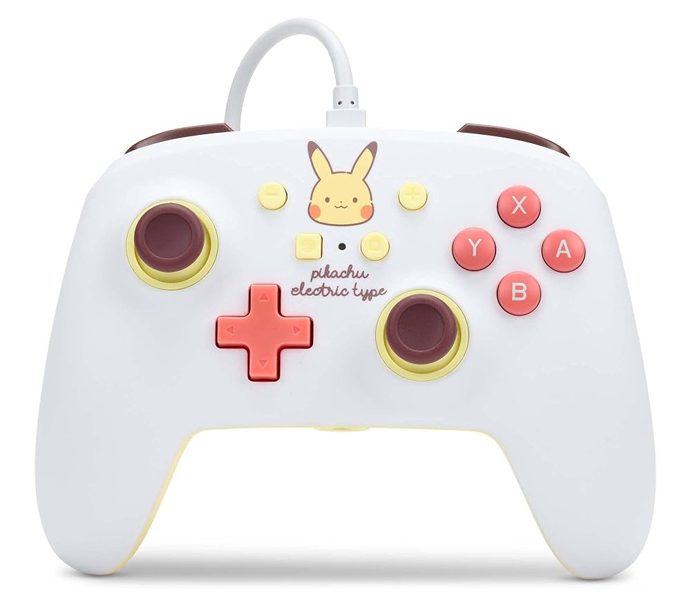 PowerA Nintendo Switch Enhanced Wired Controller: Pokemon Pikachu Electric Type - Nintendo Switch (ONLINE ORDER ONLY)