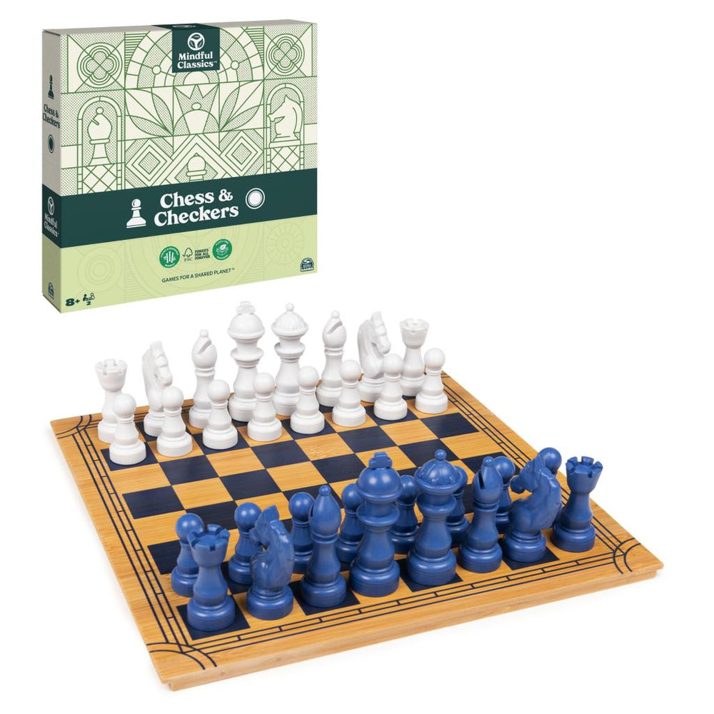 Mindful Classics - Chess Checkers Board Game (ONLINE ORDER ONLY)