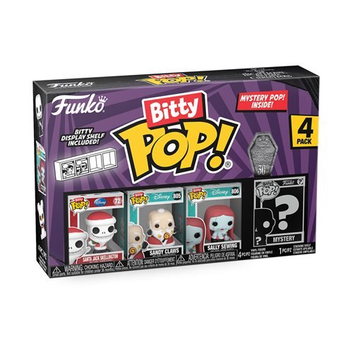 Funko The Nightmare Before Christmas Bitty Pop! Mini-Figure 4-Pack - Select Set(s) (Online Order Only)