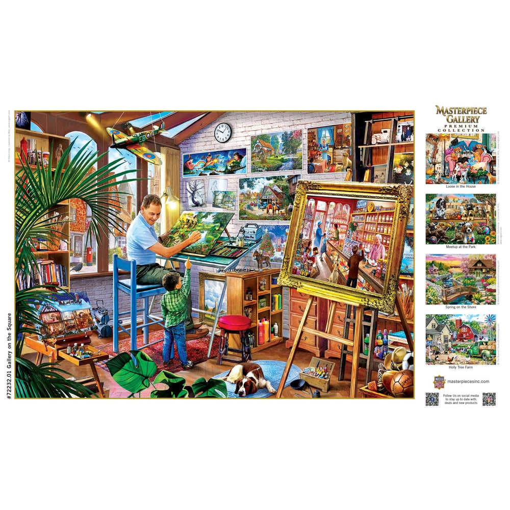 Masterpiece Gallery - Gallery on the Square 1000 Piece Jigsaw Puzzle (ONLINE ORDER ONLY)