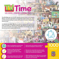 TV Time - 80's Shows 1000 Piece Jigsaw Puzzle (ONLINE ORDER ONLY)