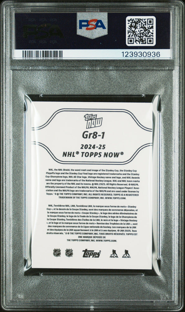 Graded 2024 Topps Now Alex Ovechkin #1 The GR8 Chase Sticker Hockey Card PSA 10 Gem Mint (ONLINE ORDER ONLY)