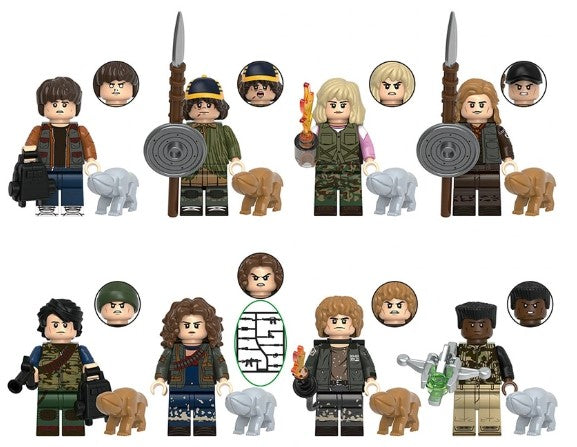 Stranger Things Minifigure Set of 8 S5 (ONLINE ORDER ONLY)