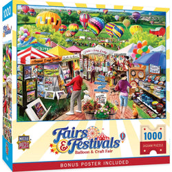 Fairs & Festivals - Balloon & Craft Fair 1000 Piece Jigsaw Puzzle (ONLINE ORDER ONLY)