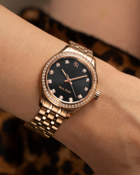 Crystelle - Rose Gold Black (Online Only)