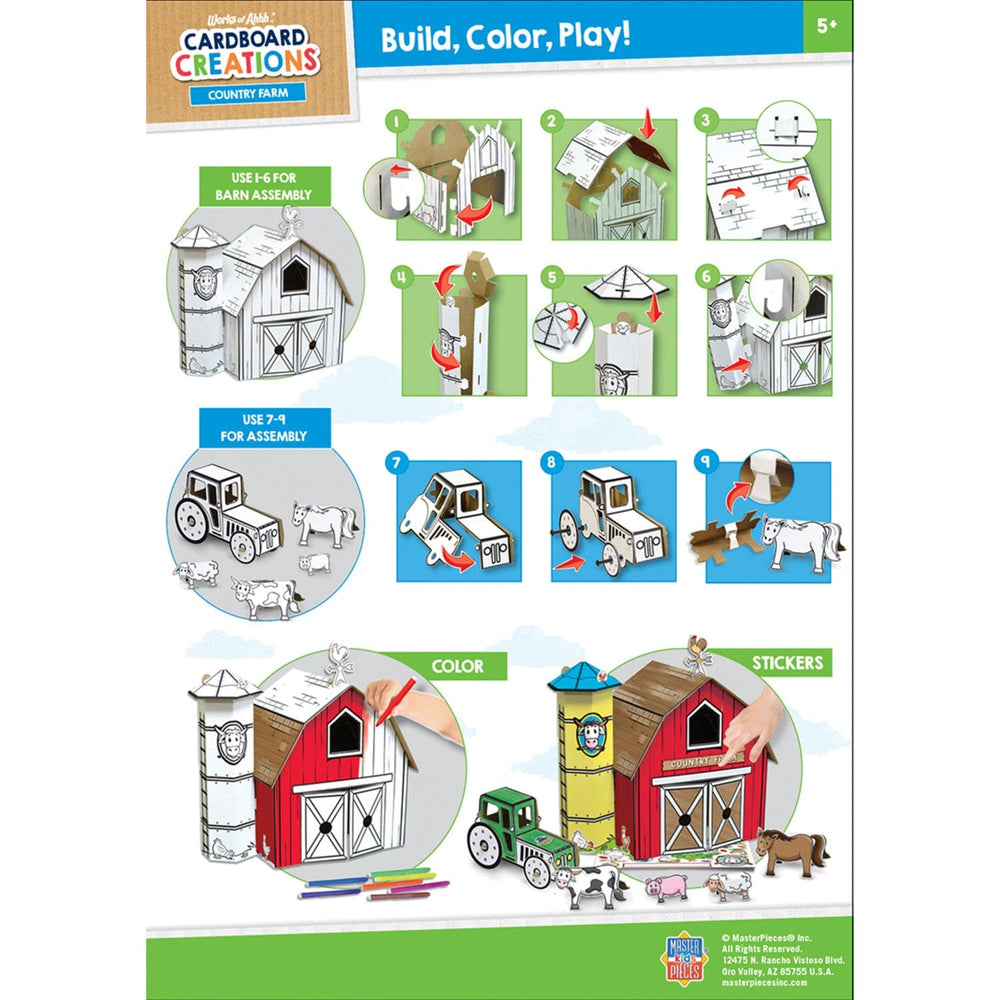 Craft Kit - Farm Playset Cardboard buildable (ONLINE ORDER ONLY)