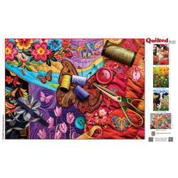 Quilted - Patchwork Gardens 1000 Piece Jigsaw Puzzle (ONLINE ORDER ONLY)