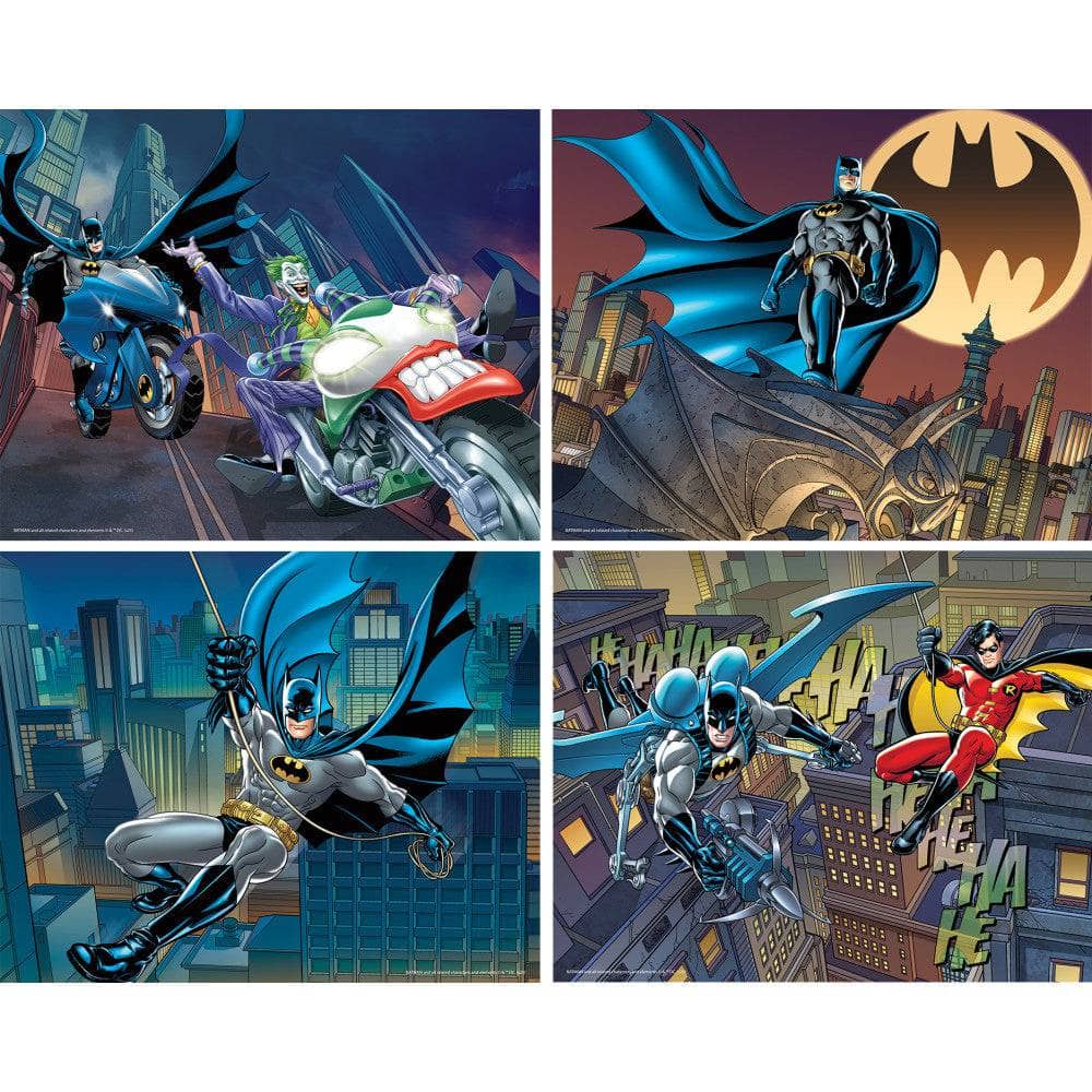Batman 4-Pack 100 Piece Jigsaw Puzzles (ONLINE ORDER ONLY)