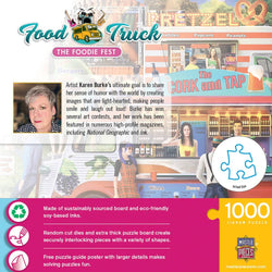 Food Truck Roundup - The Foodie Fest 1000 Piece Jigsaw Puzzle
