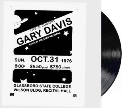 GARY DAVIS - Live In Concert 1976 [Vinyl] (ONLINE ORDER ONLY)