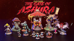 3D Printed Clay Cyanide Rokurobi The Gate of Ashura 28 32 mm D&D (Online Only)
