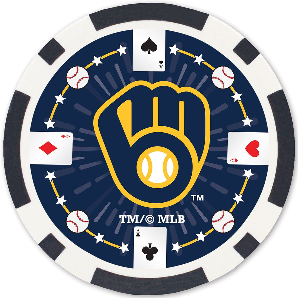 Milwaukee Brewers 100 Piece Poker Chips (ONLINE ORDER ONLY)