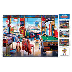 Drive-Ins, Diners & Dives - Pockets Pool & Pub 550 Piece Jigsaw Puzzle (ONLINE ORDER ONLY)