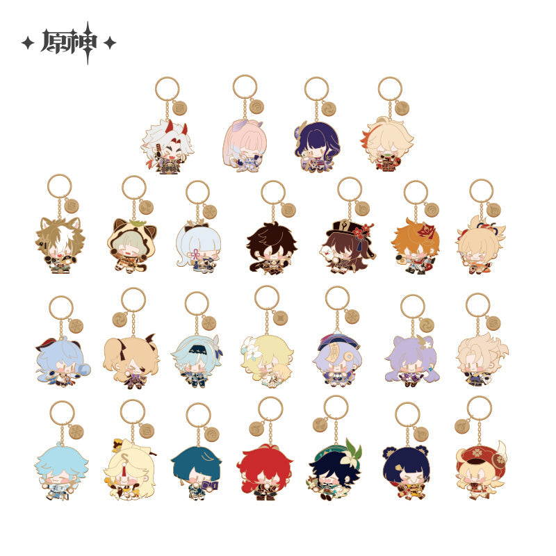 Genshin Impact Chibi Character Metal Pendant (ONLINE ORDER ONLY)