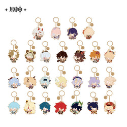 Genshin Impact Chibi Character Metal Pendant (ONLINE ORDER ONLY)