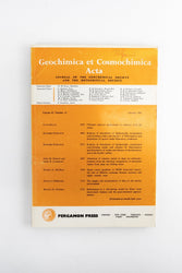Geochimica et Cosmochimica Acta Journals (ONLINE ORDER ONLY)