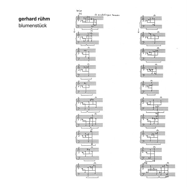 GERHARD RUHM - Blumenstuck [Vinyl] (ONLINE ORDER ONLY)
