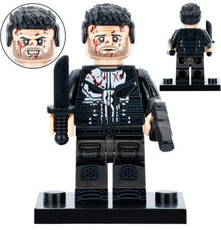 Skull-Wearing Vigilante Custom Minifig (Online Only)