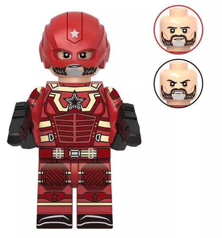Red Super Soldier Minifigure (Online Only)