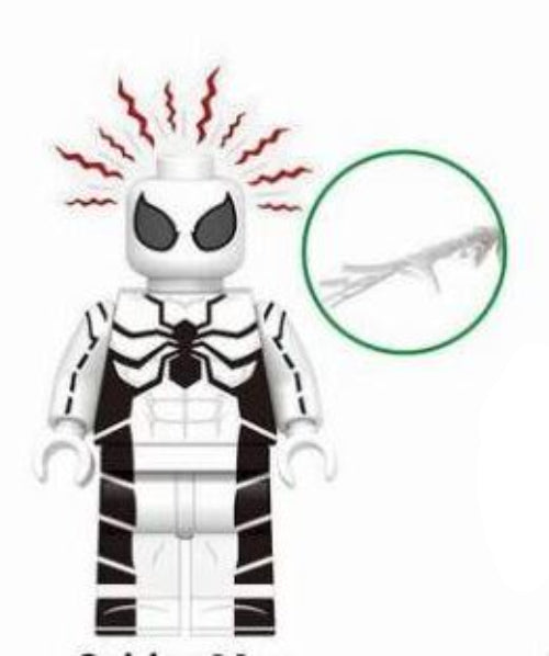 White Suit Web-Slinger Custom Minifig (ONLINE ORDER ONLY)
