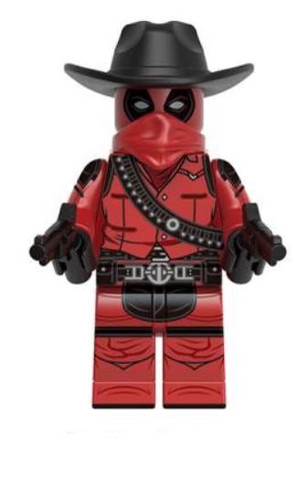 Red Cowbow Mercenary Custom Minifig (Online Only)