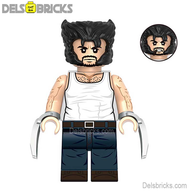 Cavilrene Wolverine Logan from X-Men & Deadpool Lego Minifigures Custom Toys (ONLINE ORDER ONLY)
