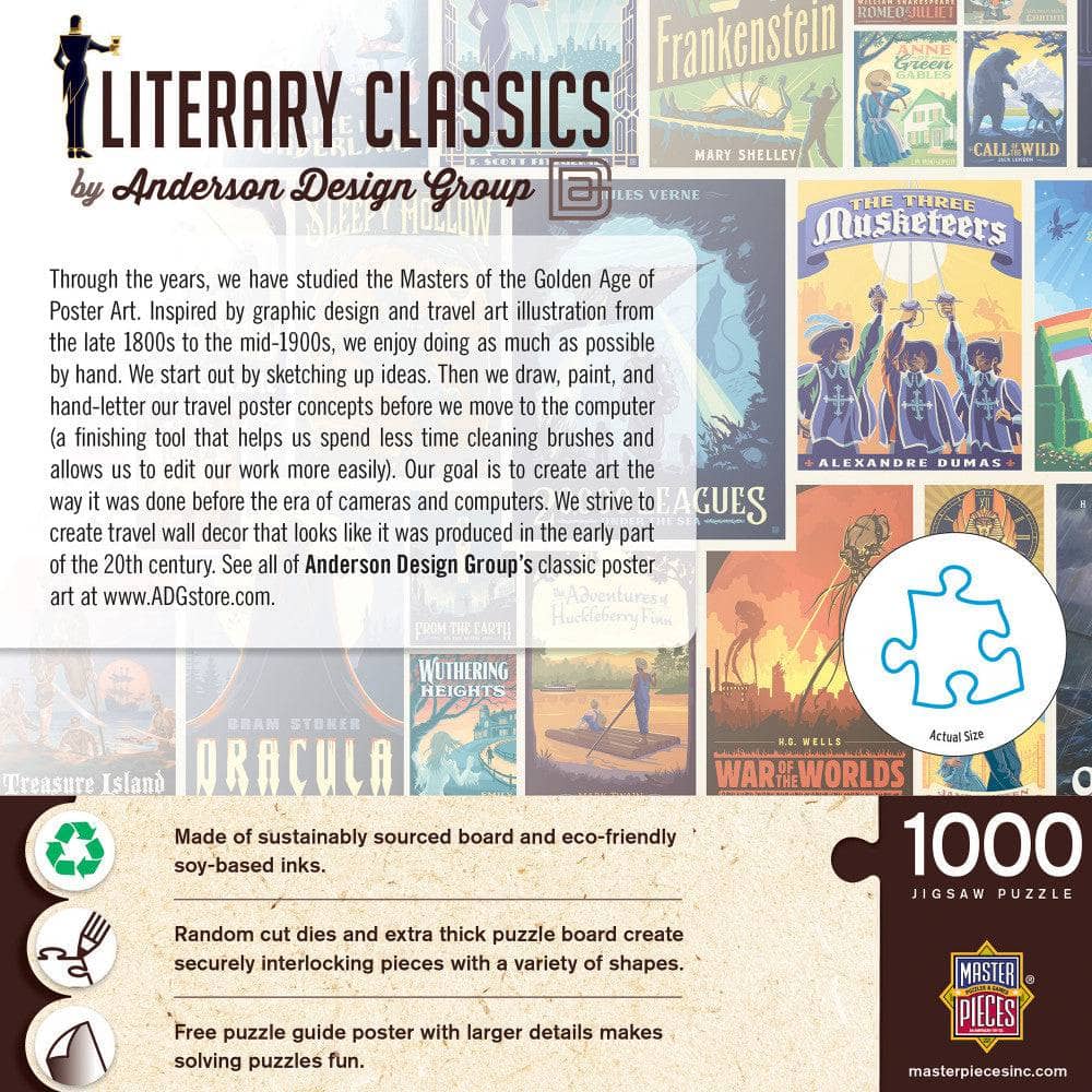 Vintage Posters - Literary Classics 1000 Piece Jigsaw Puzzle