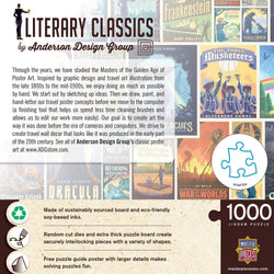 Vintage Posters - Literary Classics 1000 Piece Jigsaw Puzzle