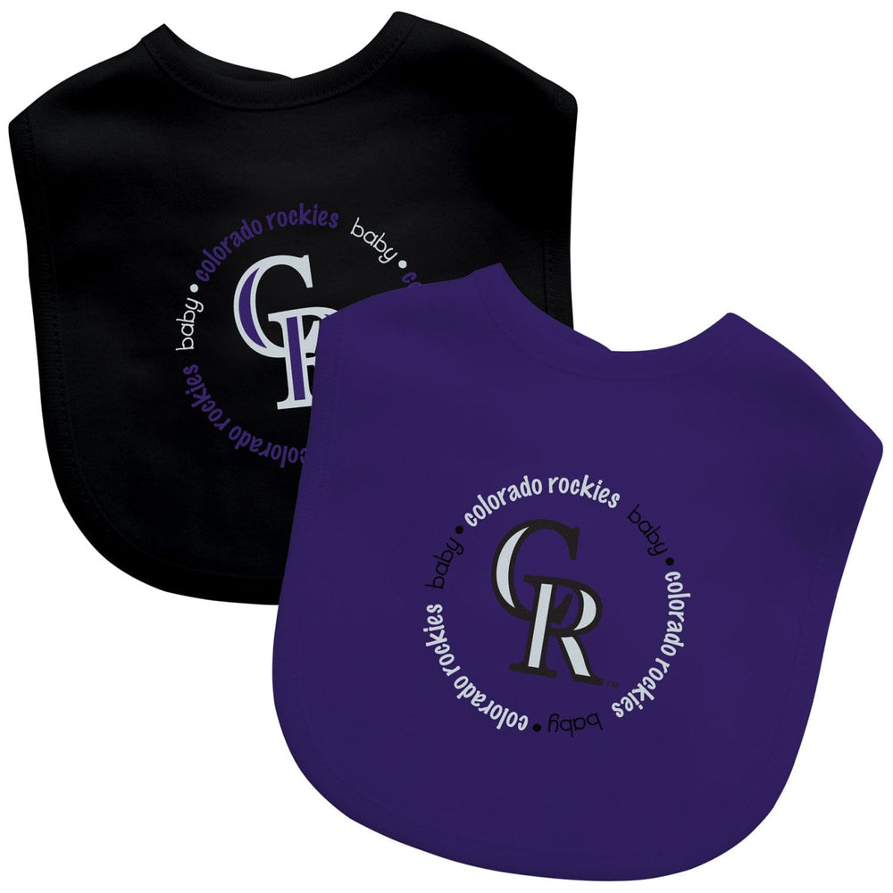 Colorado Rockies - Baby Bibs 2-Pack - Purple & Black (ONLINE ORDER ONLY)