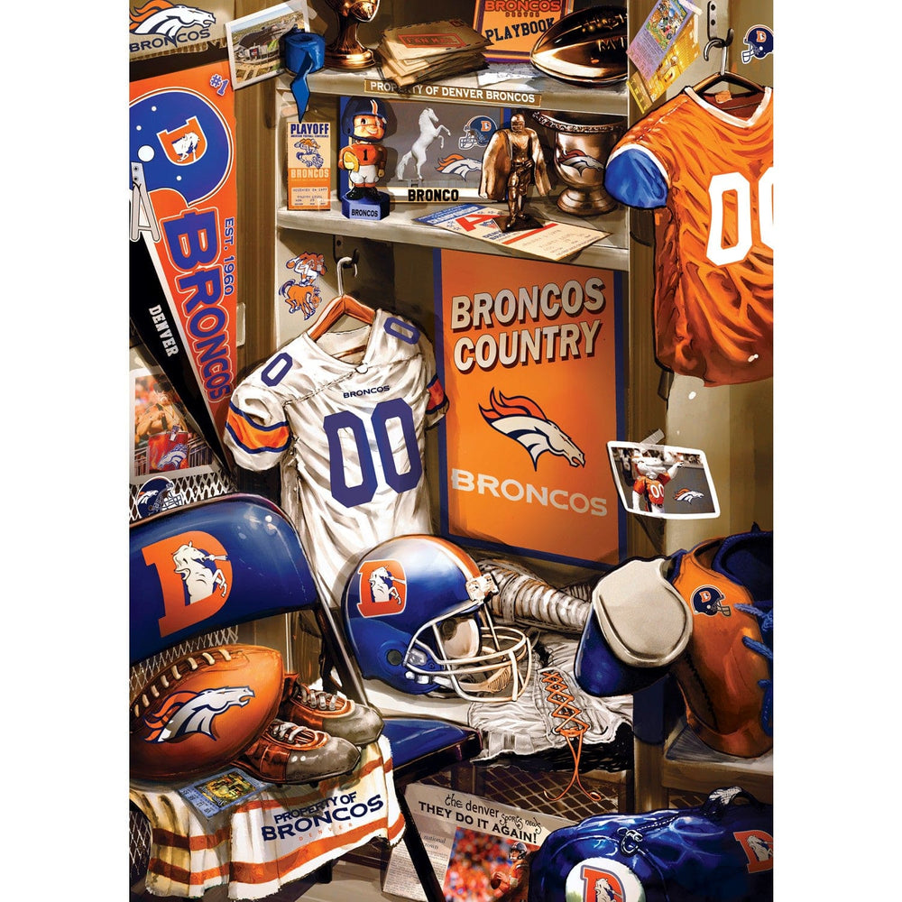 Denver Broncos - Locker Room 500 Piece Jigsaw Puzzle (ONLINE ORDER ONLY)