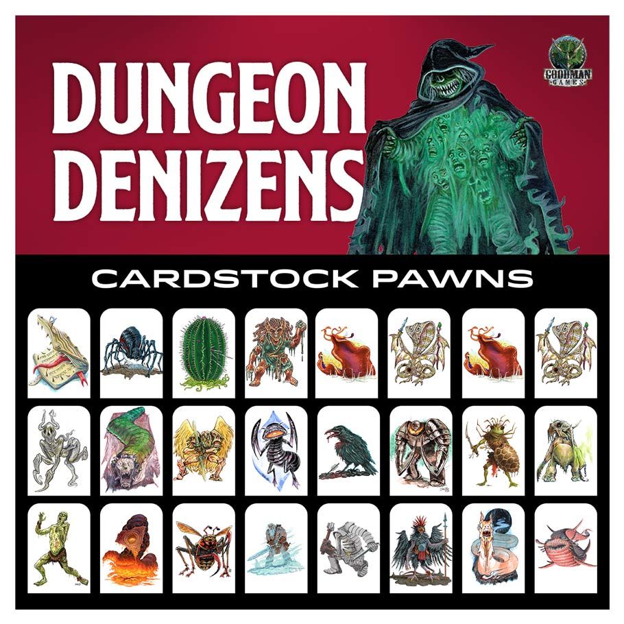 Dungeon Denizens: Cardstock Pawns (System Neutral) (ONLINE ORDER ONLY)