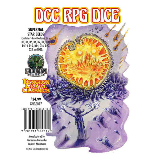 Dungeon Crawl Classics Dice: Supernal Star Seeds (ONLINE ORDER ONLY)