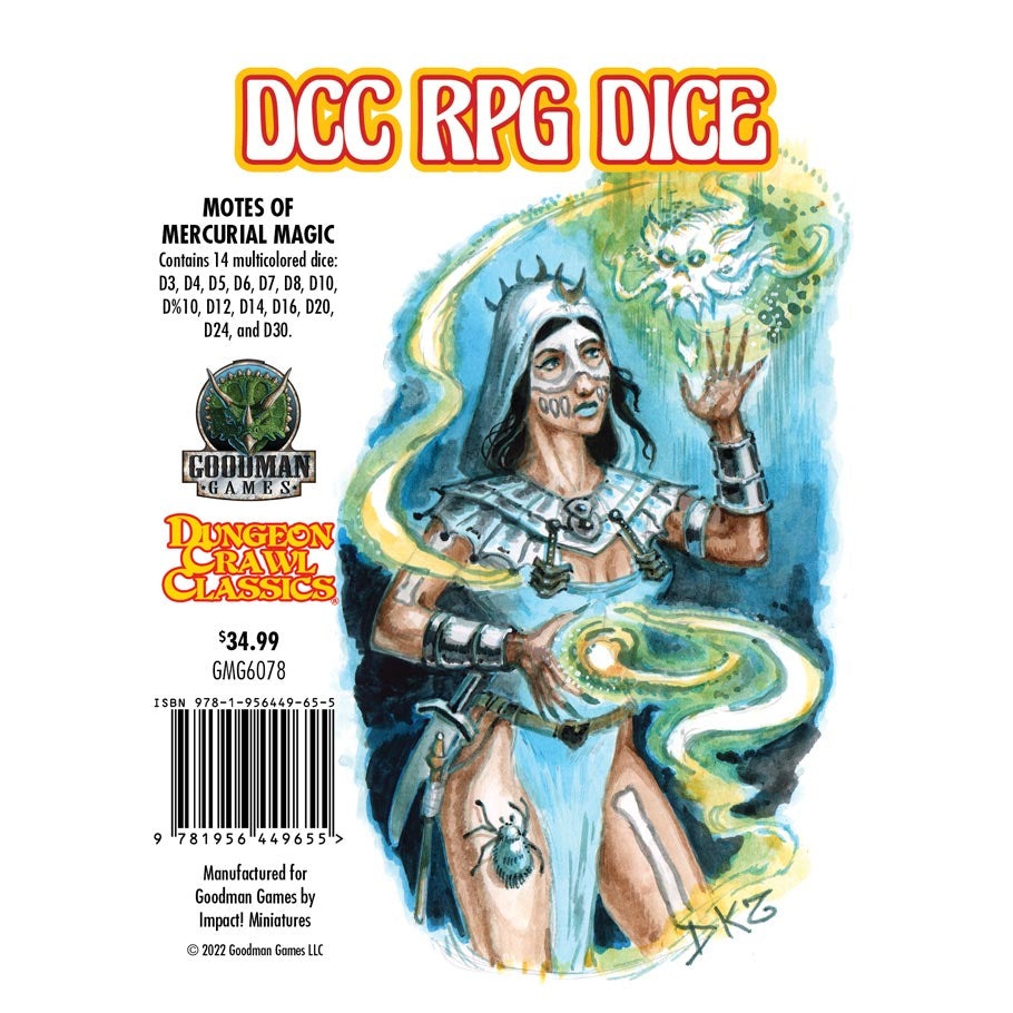 Dungeon Crawl Classics Dice: Motes of Mercurial Magic (ONLINE ORDER ONLY)