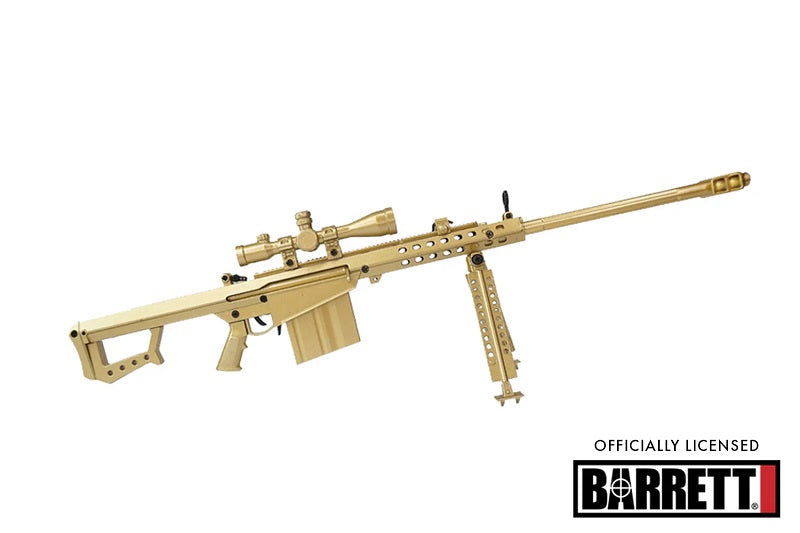 GoatGuns 1/3 Scale Die Cast Barrett .50Cal Sniper Rifle Model, Gold 50-GOLD (ONLINE ORDER ONLY)