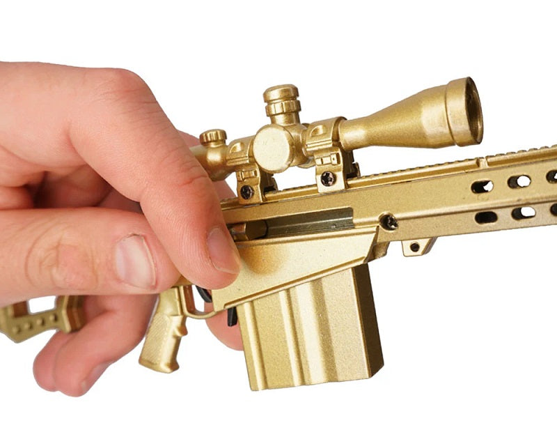 GoatGuns 1/3 Scale Die Cast Barrett .50Cal Sniper Rifle Model, Gold 50-GOLD (ONLINE ORDER ONLY)