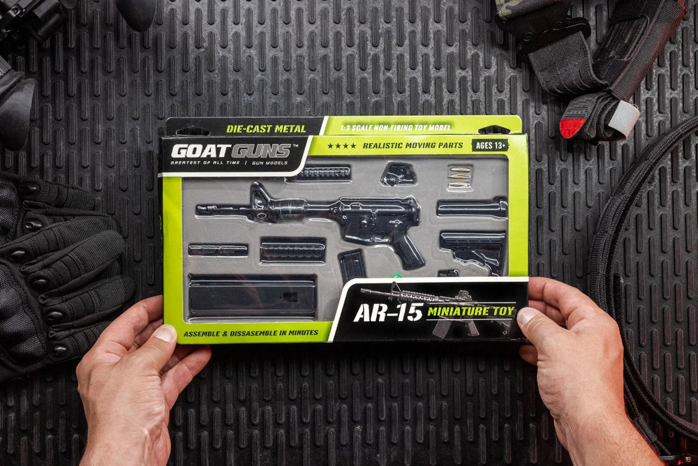 GoatGuns AR15 Model 1/3 Scale Die Cast AR15 Rifle, Black AR-BLACK (ONLINE ORDER ONLY)